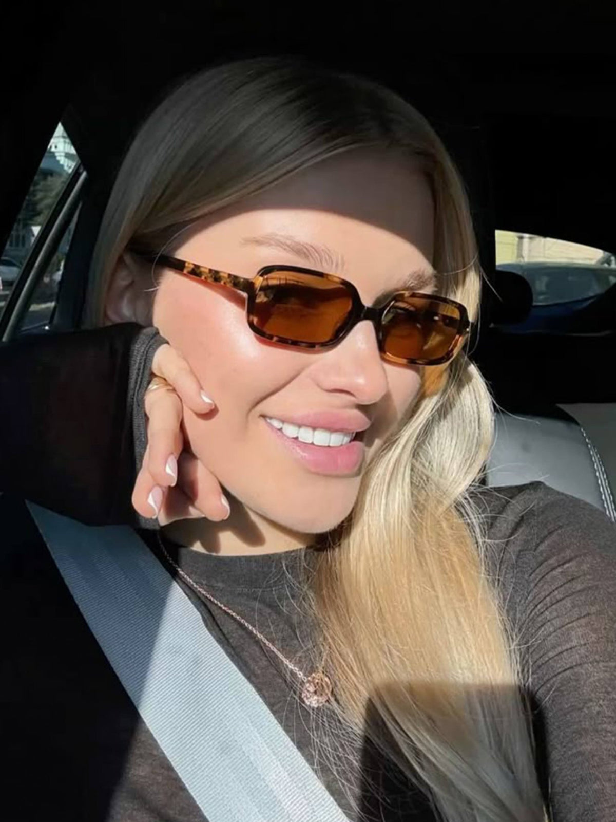 Seame - Amelia Sunglasses Light Brown Regular