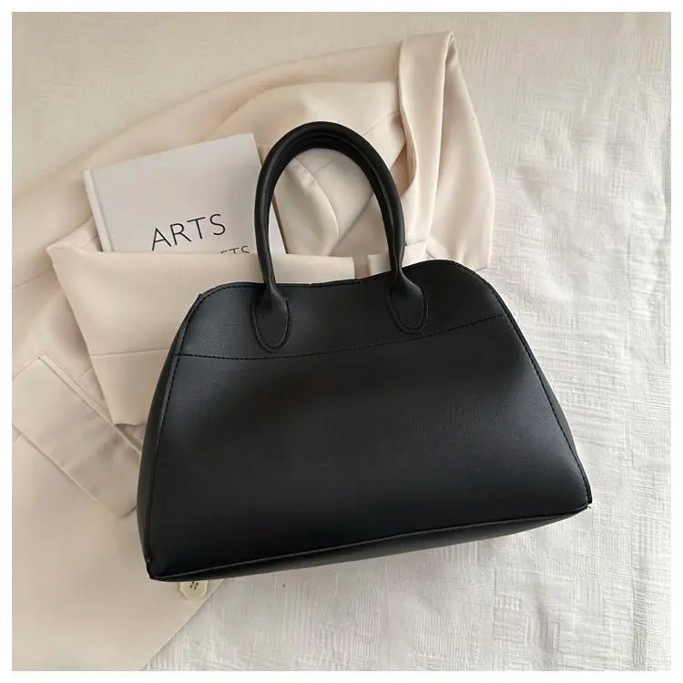 SEAME - Ariah Large - Capacity Retro Tote Bag - Stylish, Durable & Versatile Design Black Regular