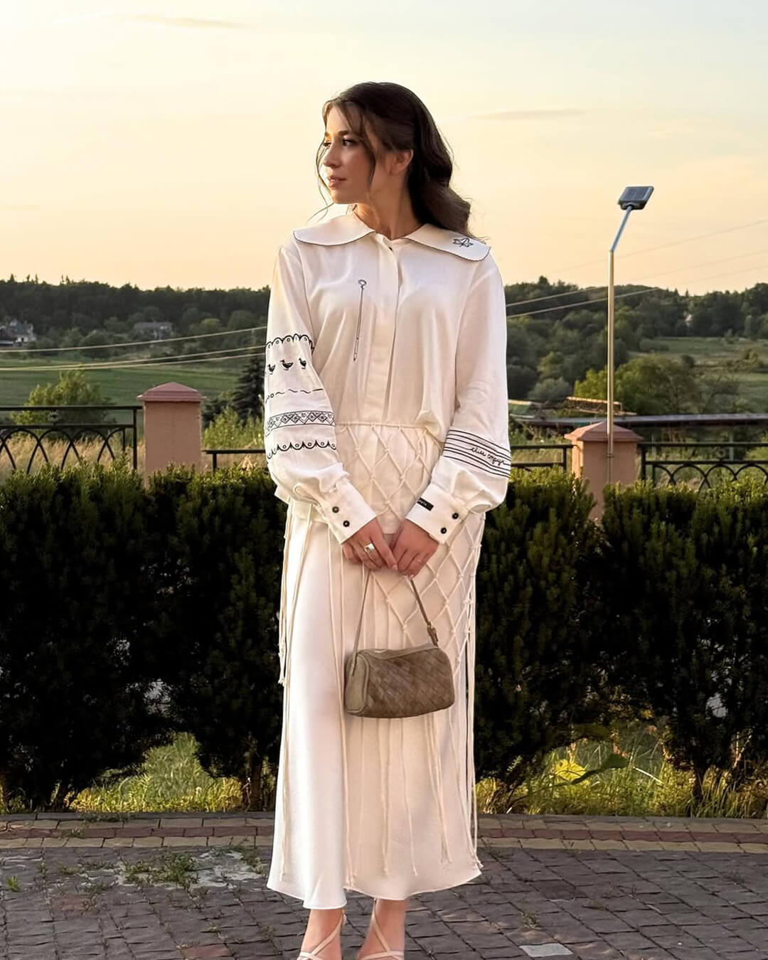 SEAME - Eva Woven Suede Bag Beige Regular