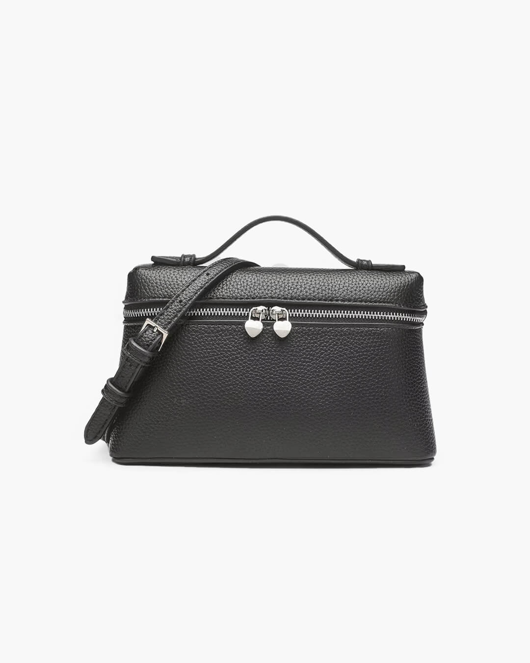 SEAME - Felicia Smooth Leather Vanity Bag Black Regular