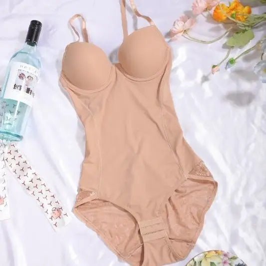SEAME - Isla Cup Shapewear Bodysuit Beige M