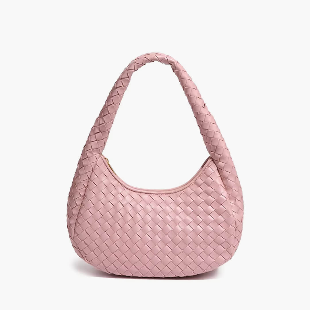 SEAME - Jeanne Woven Hobo Shoulder Bag Pink Regular