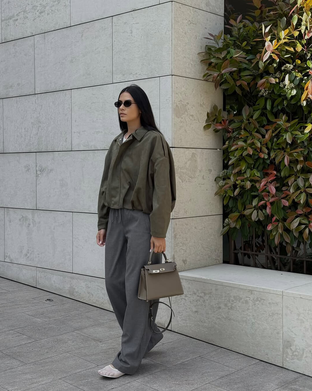 SEAME - Lara Bomber Jacket Brown S