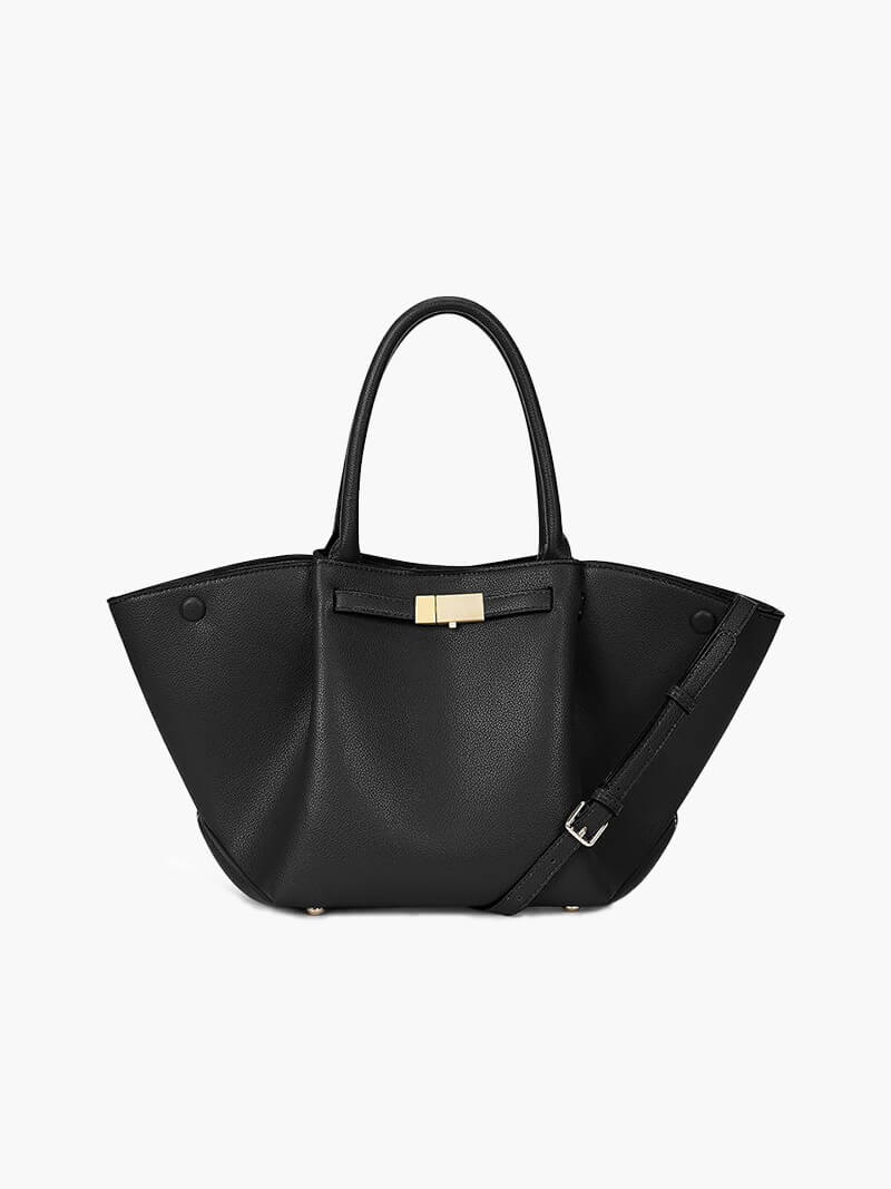 Seame - Melanie Faux Leather Bag Black