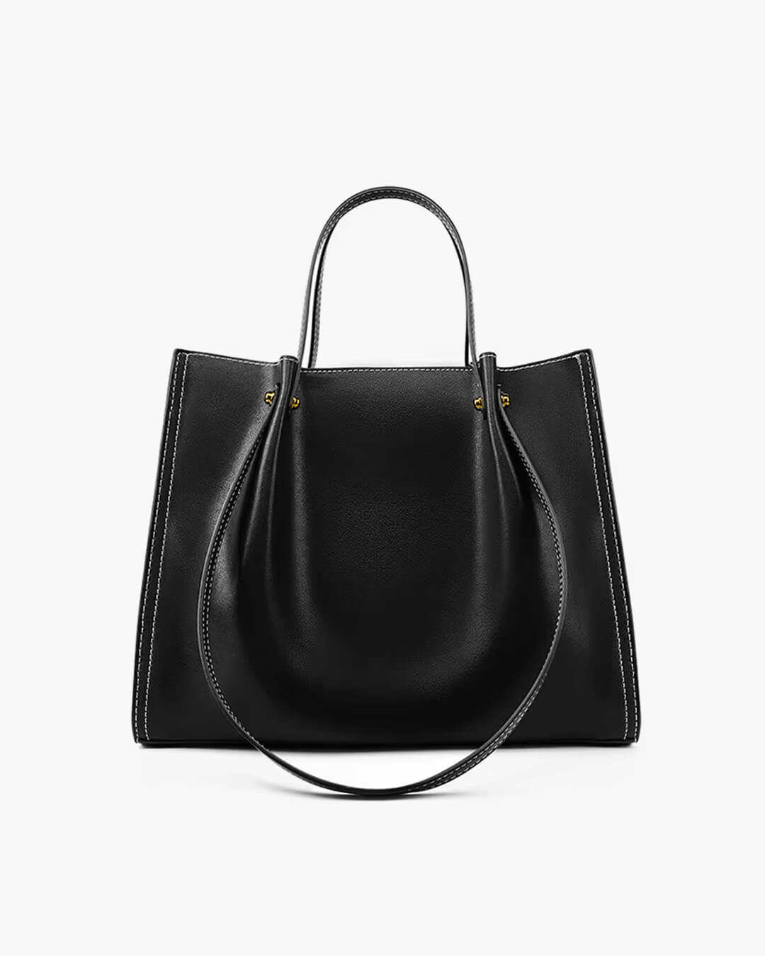 SEAME - Nadine Vegan Leather Tote Bag Black Regular