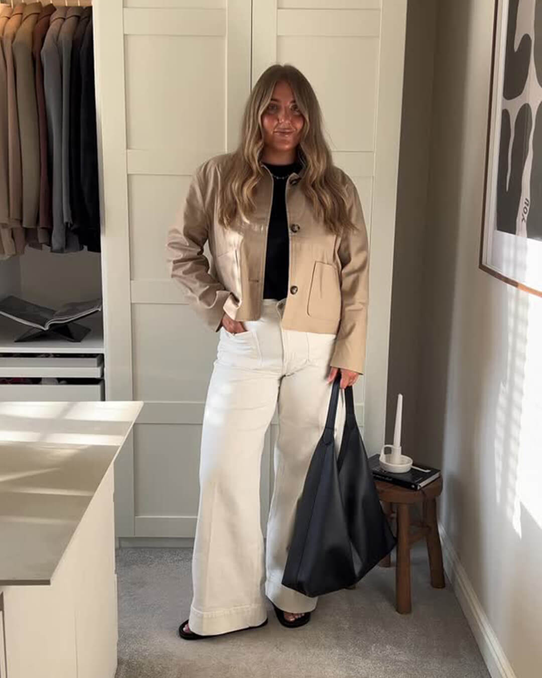 SEAME - Romy Hobo Vegan Leather Shopper Bag Coffee Regular