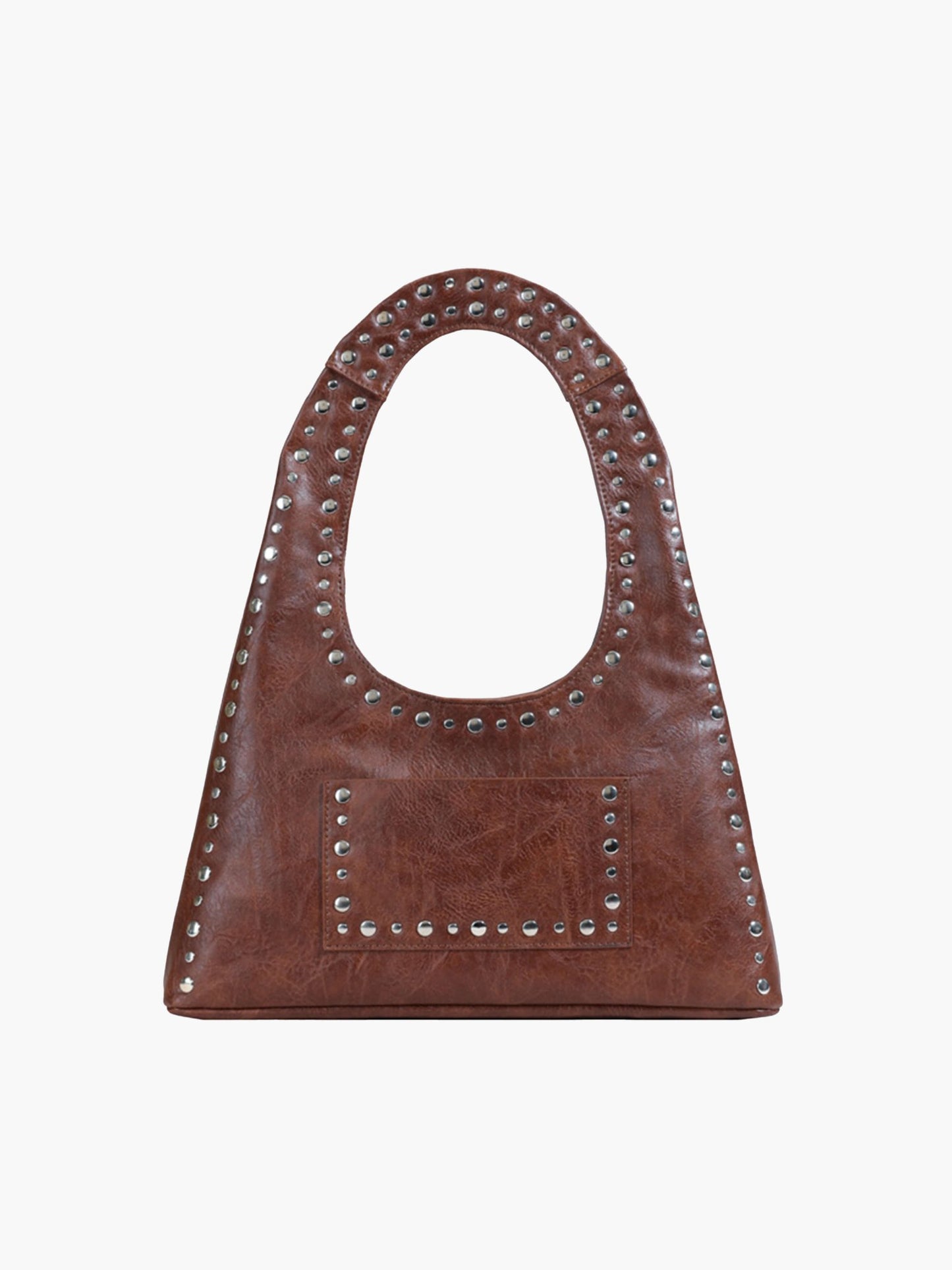 SEAME - Stefani Studded Tote Bag Brown Regular