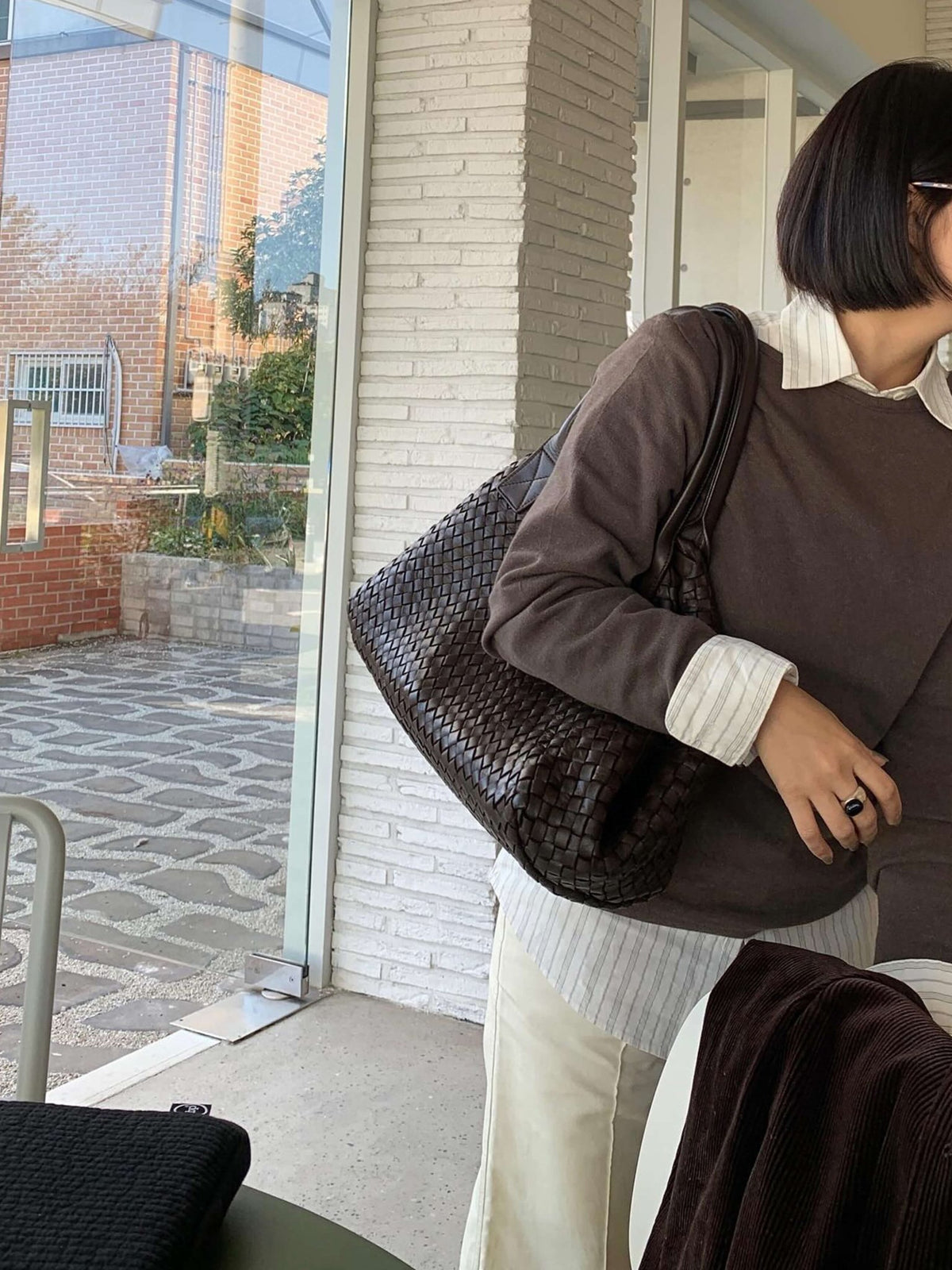 Seame - Zarina Woven Bag Black Regular