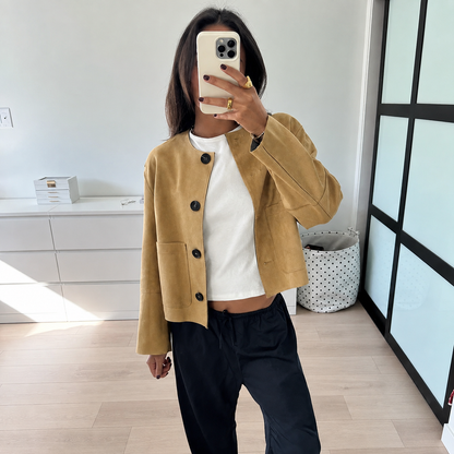 Ruffa Jas Zacht Suède