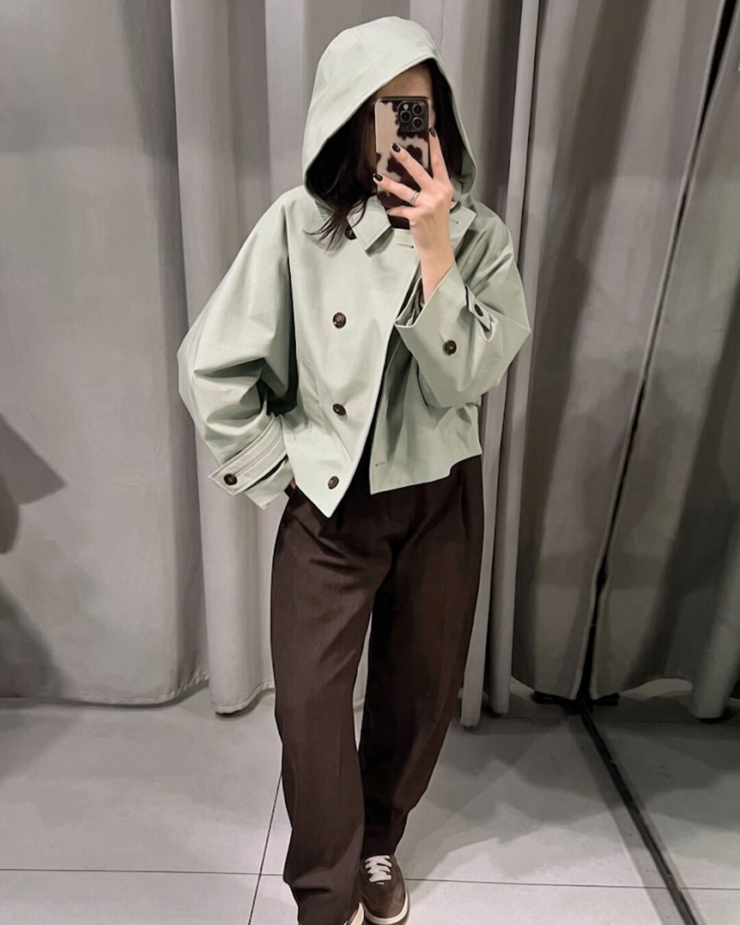Eleanor Trenchcoat met Capuchon