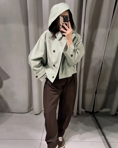 Eleanor Trenchcoat met Capuchon