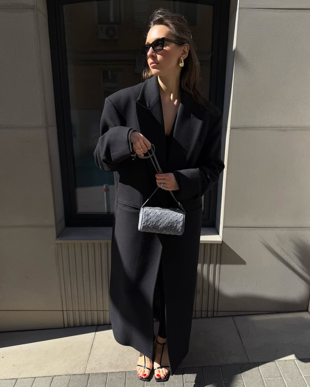 SEAME - Eva Woven Suede Bag Beige Regular