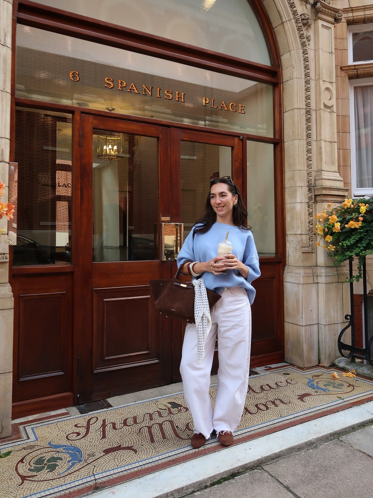 SEAME - Gretchen Suede Bag Dark Brown