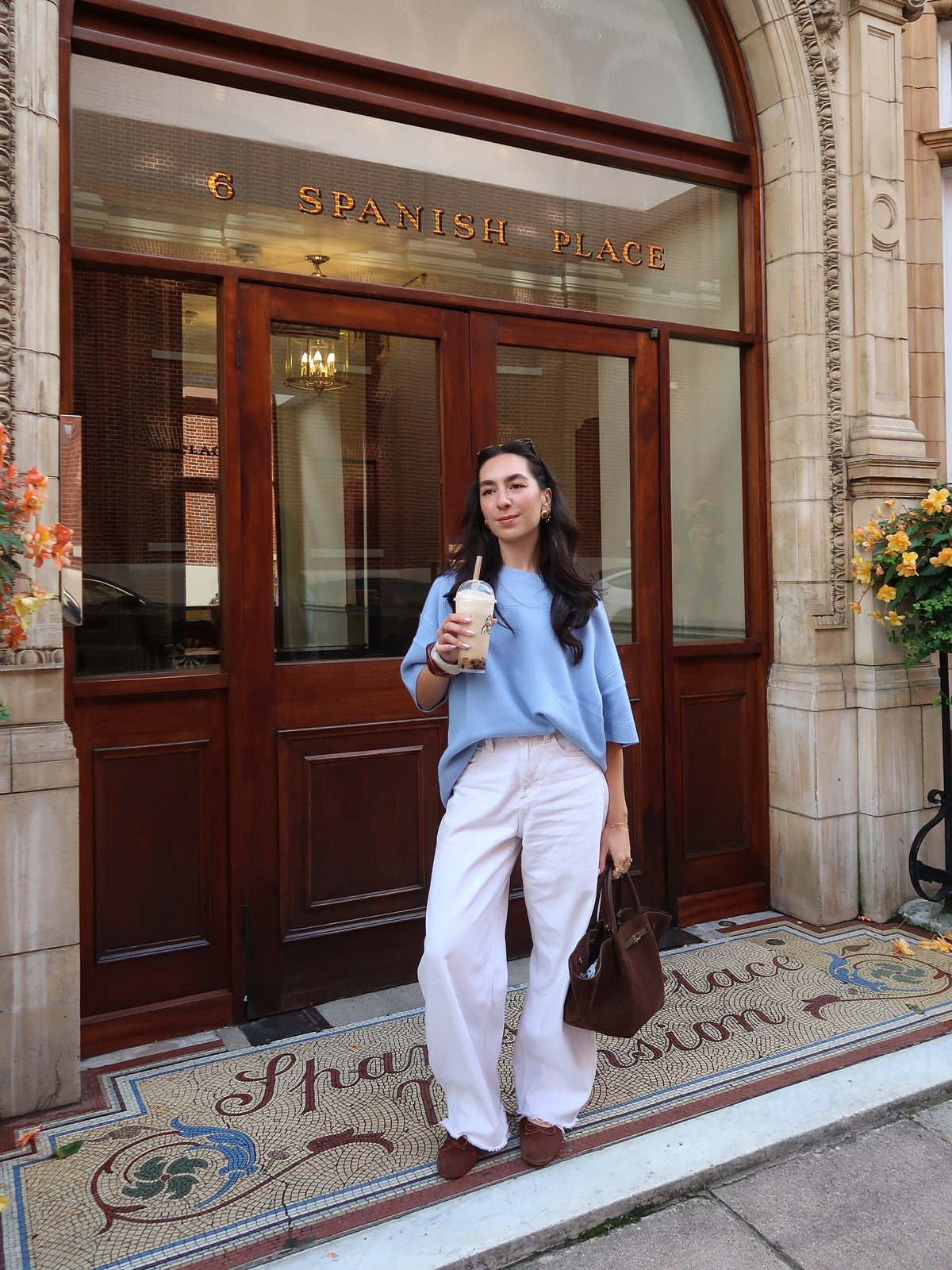 SEAME - Gretchen Suede Bag Dark Brown