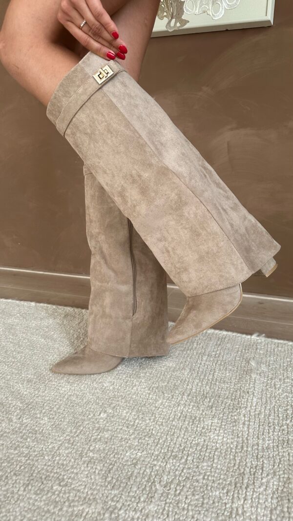 SEAME - Rachelle Suede Boots Beige 35
